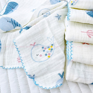 [Hộp 6 khăn] Khăn sữa xô muslin Boona 2 lớp