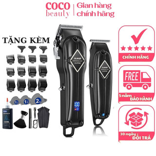 Tông đơ cao cấp Glaker thương hiệu đức, tông đơ cắt tóc lưỡi thép chống gỉ, lưỡi đã mài chuốt Bảo hành 5 Năm