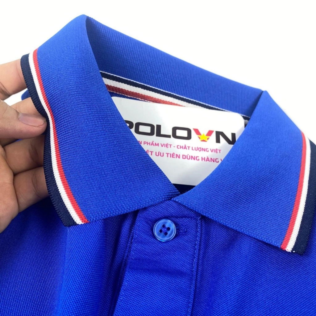 Áo thun Polo nam cổ bẻ Basic màu Xanh Coban ,vải cá sấu - không xù lông, không ra màu, thấm hút mồ hôi, form regular fit