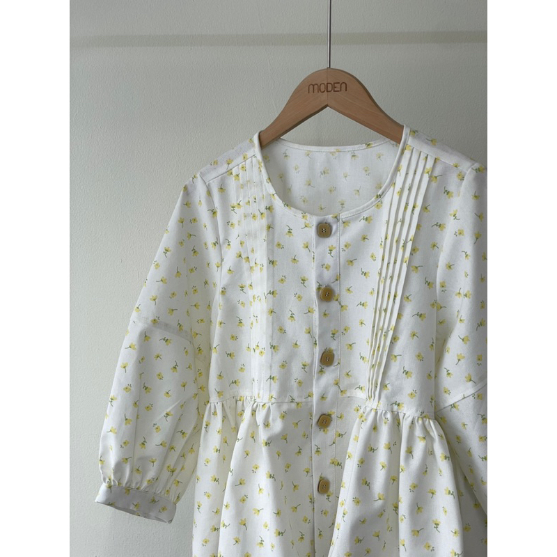 Moden áo babydoll cúc vuông Sandy