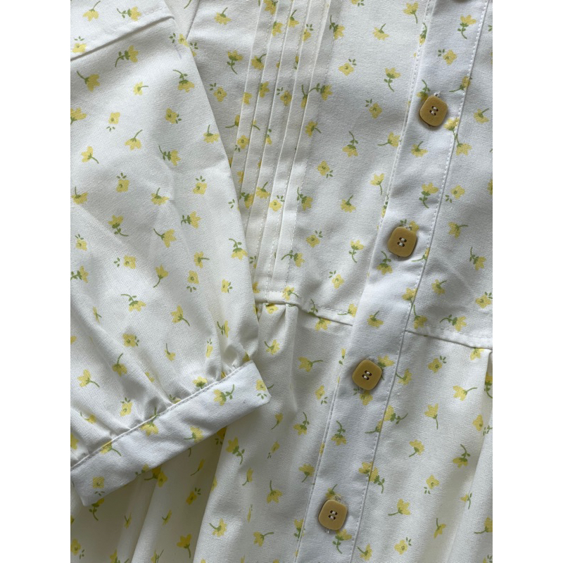 Moden áo babydoll cúc vuông Sandy