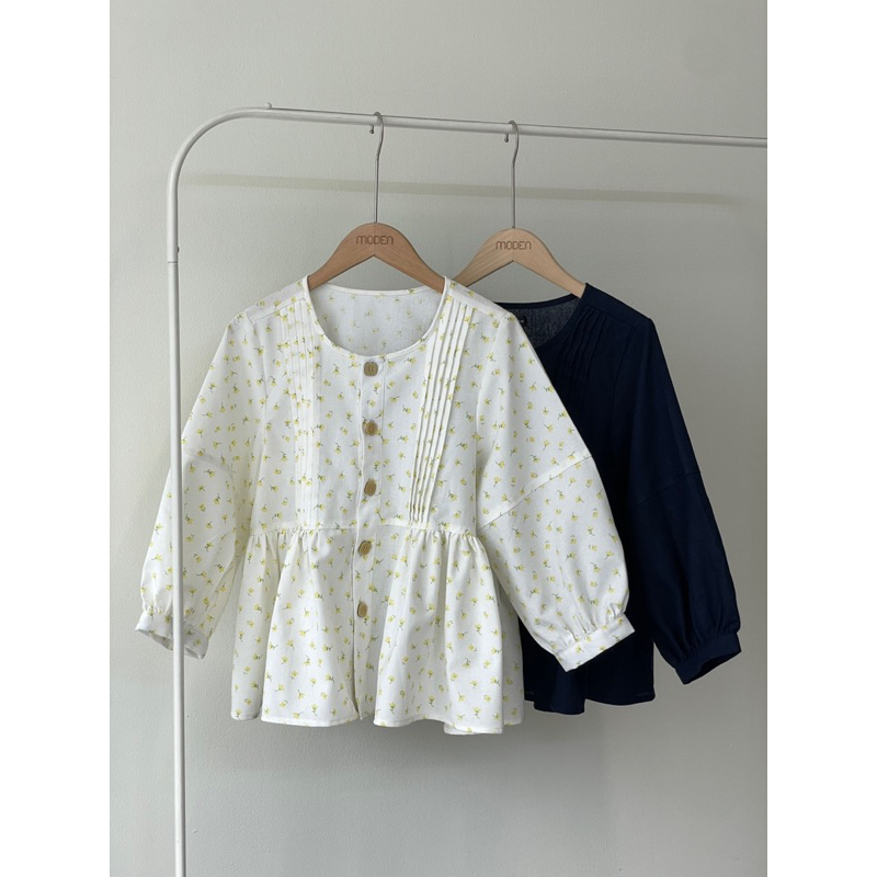 Moden áo babydoll cúc vuông Sandy