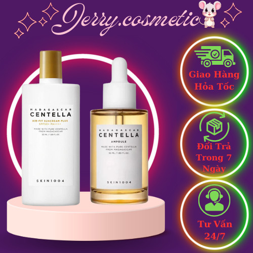 Combo 2 món Serum Rau Má kèm Kem Chống Nắng Centella