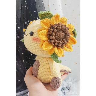 Khủng long Amigurumi hoa nhiều mẫu