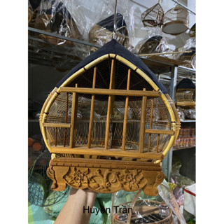  Lồng nuôi chim Cu gáy quả đào nóc bịt vải cửa đục hoa Mai  Lồng An Lão  cao cấp 