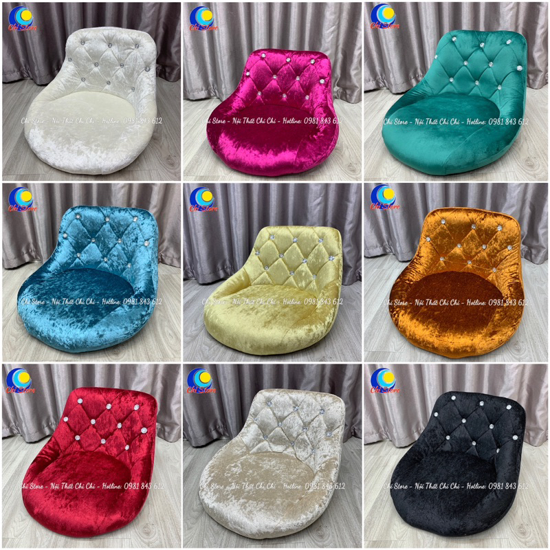 Mặt Ghế Setup Decor Chụp Hình Sang Chảnh, Đệm Ghế Ngồi Bàn Làm Việc Giá Rẻ Nỉ Nhung