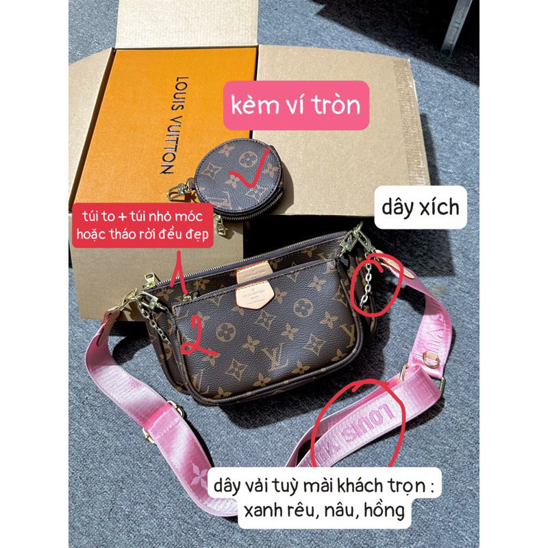 Sét 3 món  dây hồng và nâu