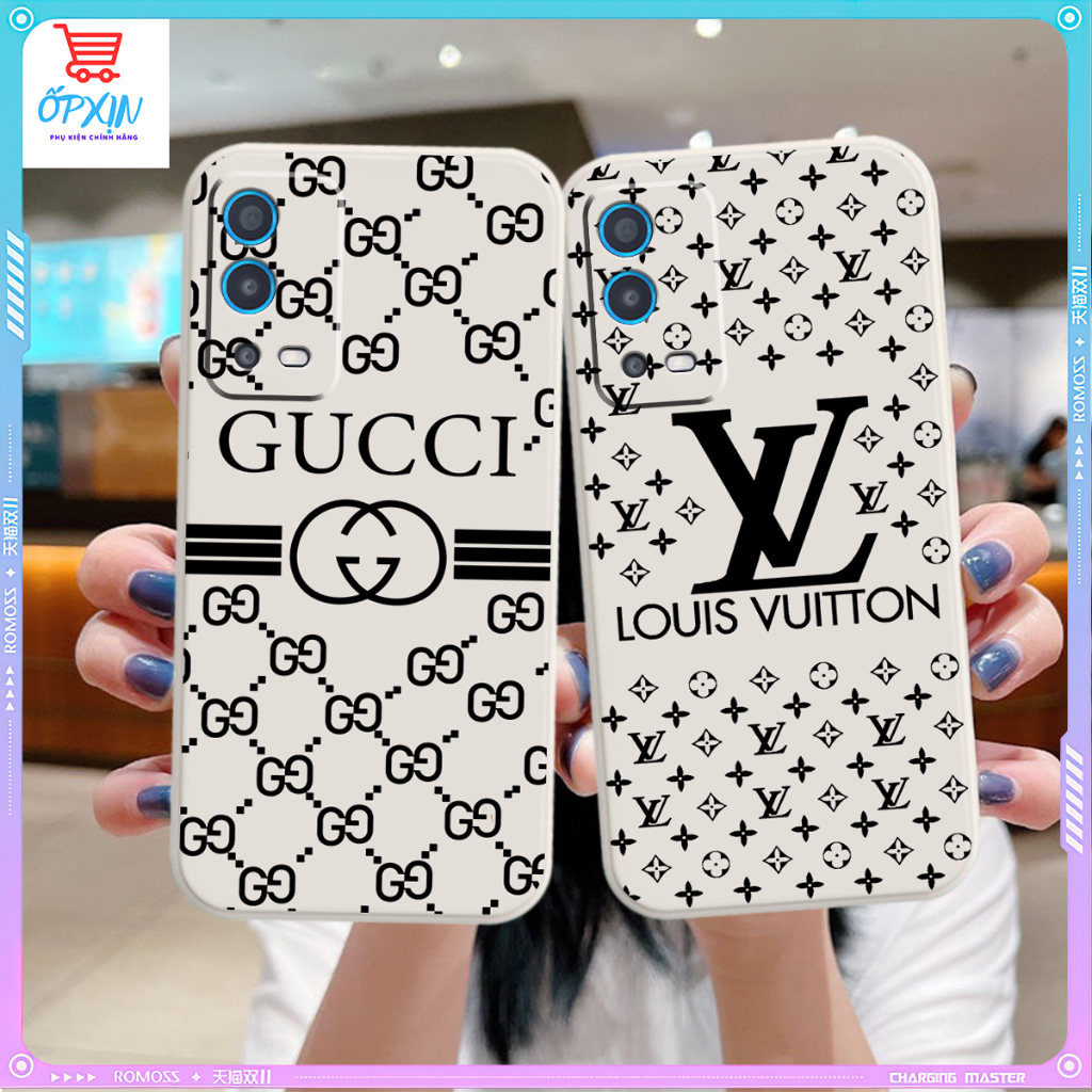 Oppo A54 4G/5G / A55 4G/5G Cạnh Vuông Bảo Vệ Cam /in hình thương hiệu