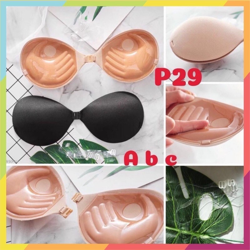 Áo dán nâng ngực đệm bàn tay có tặng kèm dây quai trong