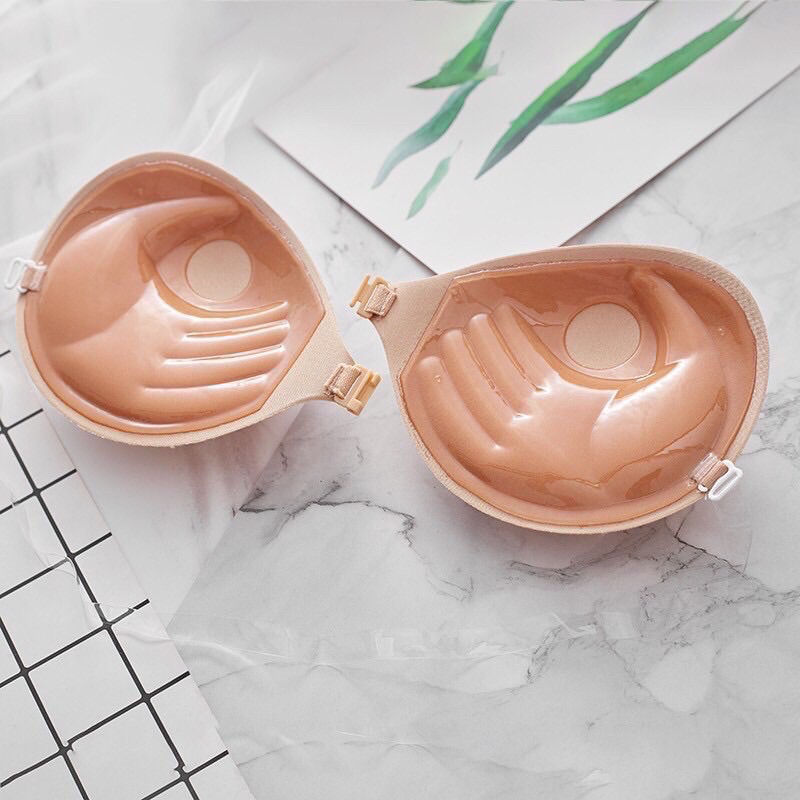 Áo dán nâng ngực đệm bàn tay có tặng kèm dây quai trong