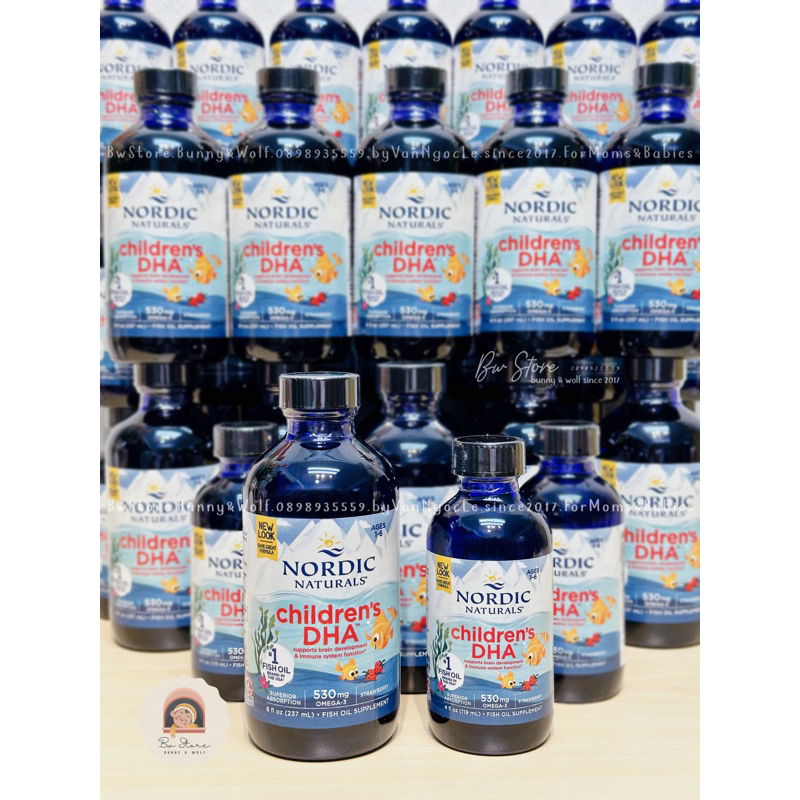 BABY's DHA / CHILDREN's DHA Nordic Naturals Mỹ cho bé - Chai 60ml / 119ml / 237ml