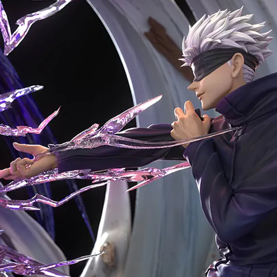 Mô hình jujutsu kaisen gojo nhân vật gojo satoru tung chưởng bản năng vô cực trang trí surprise gift Anime Game Figures