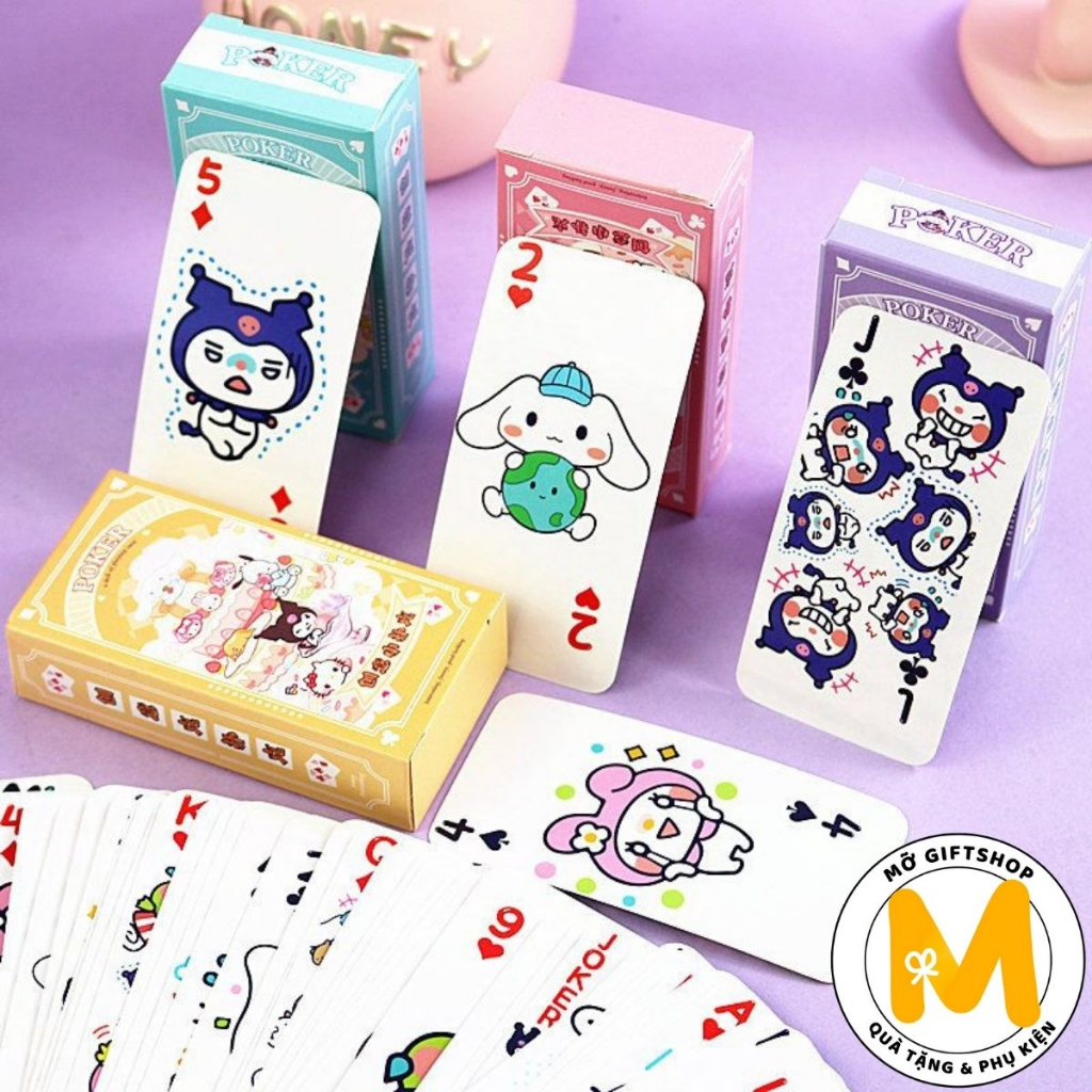 Bộ bài cute bài tây sanrio 54 lá
