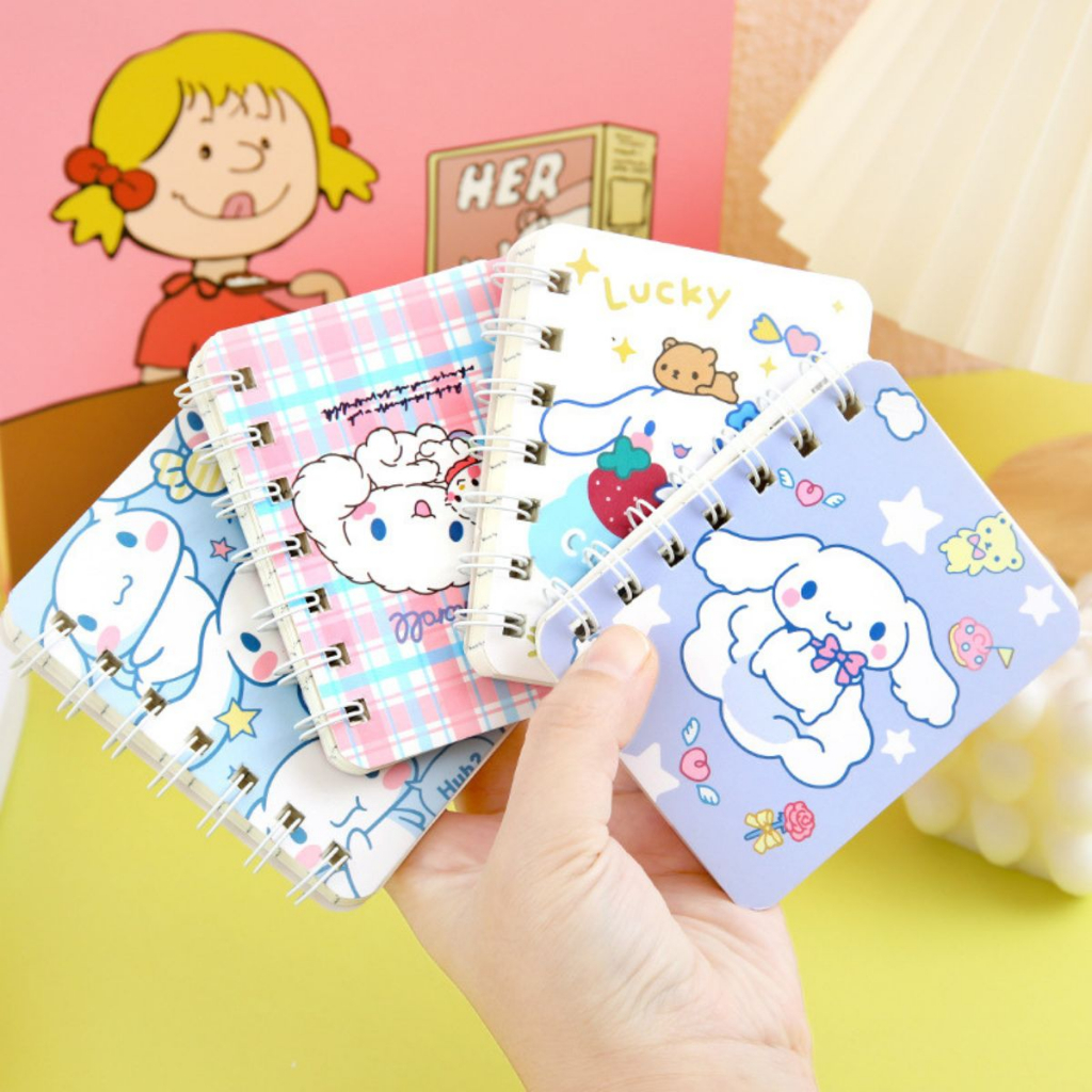 Sổ lò xo a7 sanrio 160 trang nhiều mẫu