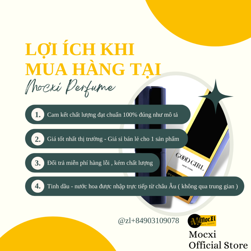 𝟐𝟎𝐦𝐥 𝐆𝐨𝐨𝐝 𝐆𝐢𝐫𝐥 - Nước hoa nữ hương thơm ngọt dịu hạnh nhân thiết kế sang trọng tiện lợi