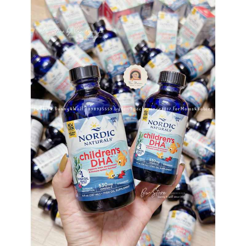 BABY's DHA / CHILDREN's DHA Nordic Naturals Mỹ cho bé - Chai 60ml / 119ml / 237ml