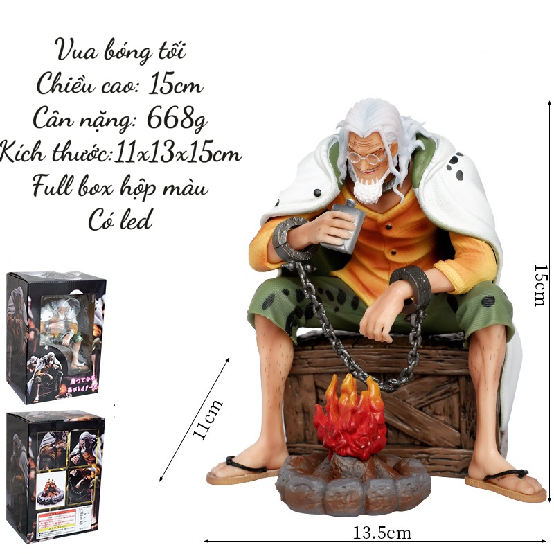 MÔ HÌNH NHÂN VẬT VUA BÓNG TỐI Silvers Rayleigh ANIME ONEPIECE, FIGURE, SƯU TẦM TRANG TRÍ DECOR LIGHT STORE MOHINH