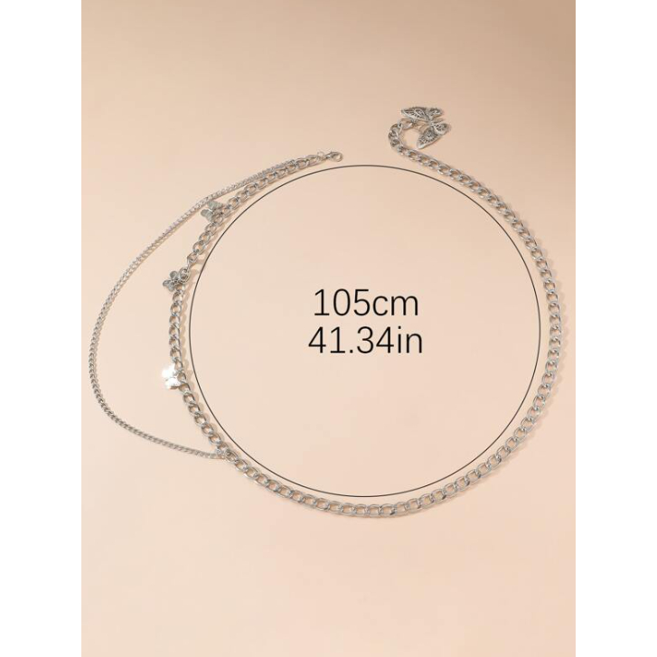 Dây eo vòng eo thắt lưng eo bum 2 tầng hot trend xích váy bum 2 tầng