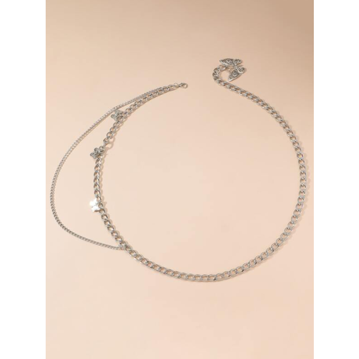 Dây eo vòng eo thắt lưng eo bum 2 tầng hot trend xích váy bum 2 tầng