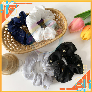 Dây cột tóc scrunchies ngôi sao may mắn diamond sc01