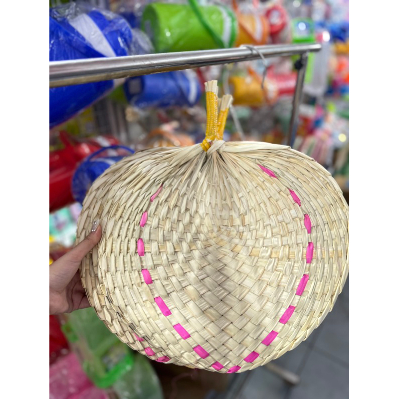 QUẠT NAN TRE ĐAN BẰNG TAY LOẠI LỚN