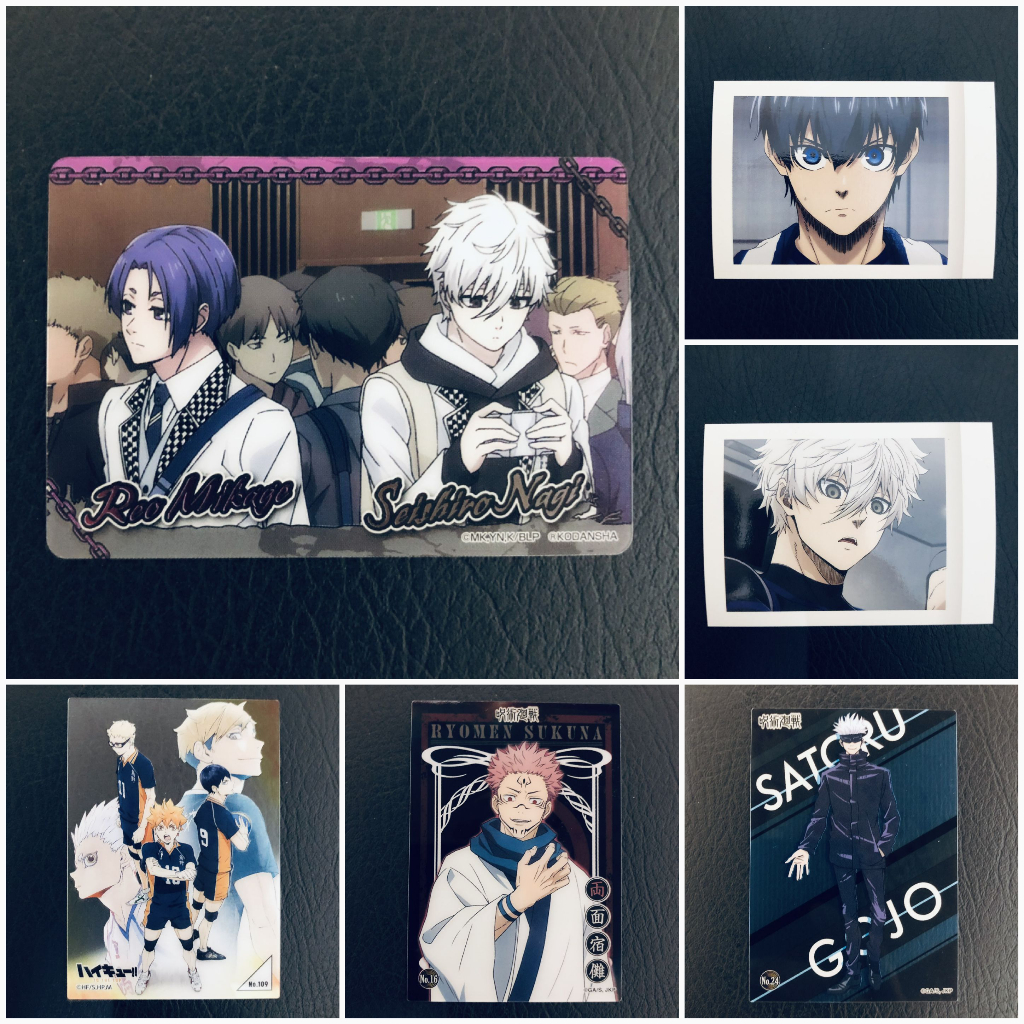 Card anime Haikyuu, Bluelock, JJK, MHA, KNY, AOT