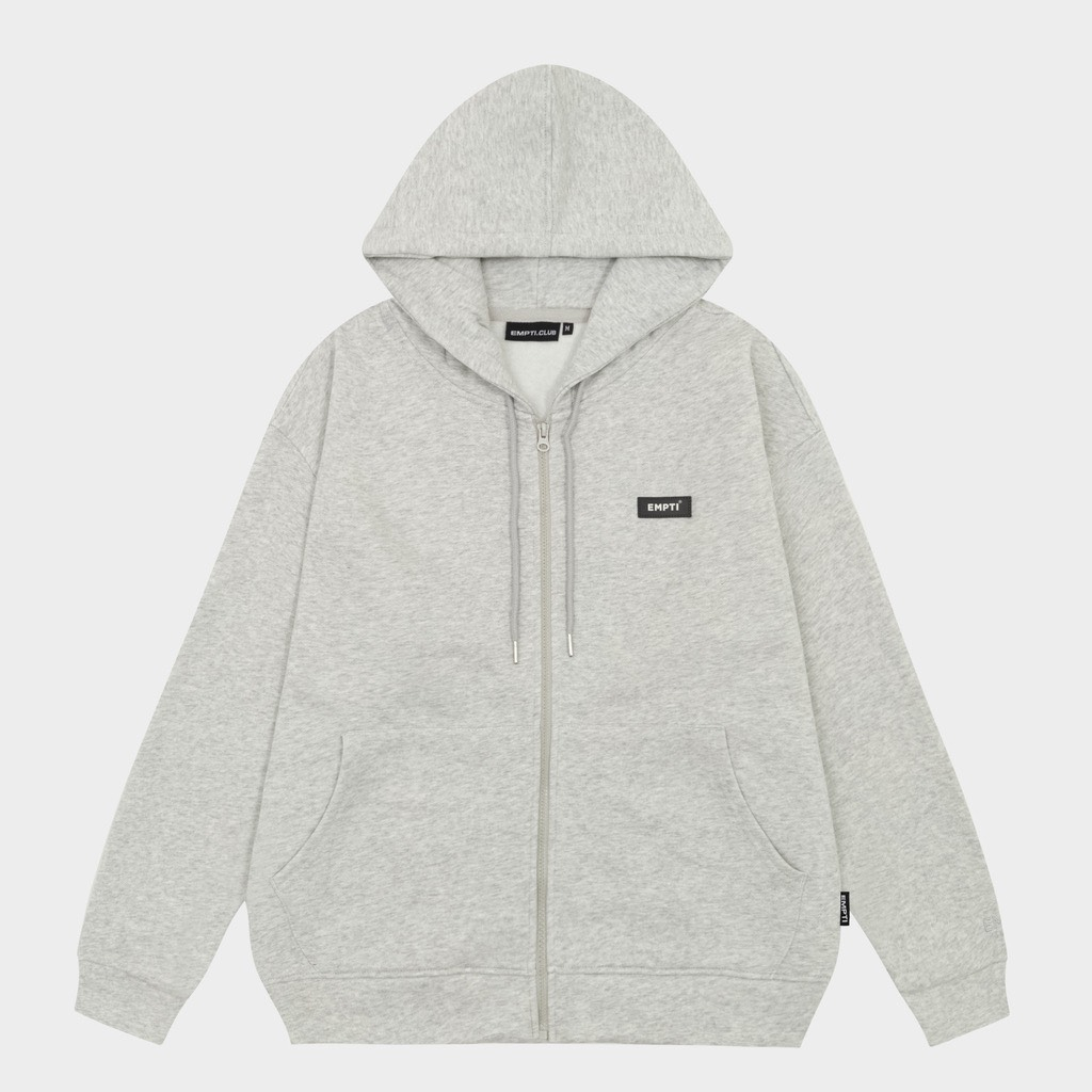 Áo Hoodie Zip EMPTI , Áo Khoác Nỉ Form Rộng Unisex In Chữ EMPTI Nam Nữ Mặc Đẹp
