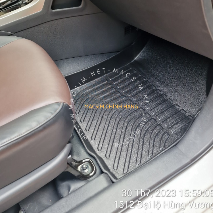 Thảm lót sàn xe ô tô Mitsubishi Xpander New Nhãn hiệu Macsim chất liệu nhựa TPE hàng loại 2