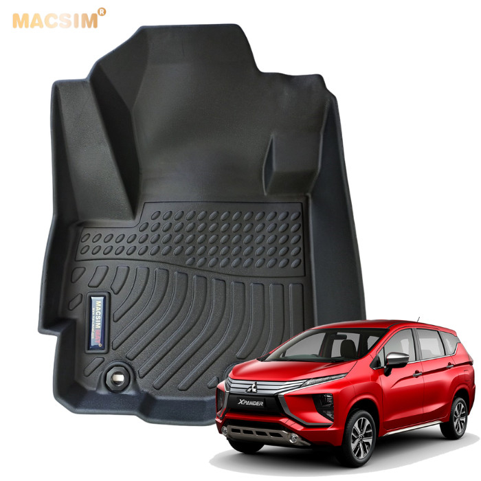 Thảm lót sàn xe ô tô Mitsubishi Xpander New Nhãn hiệu Macsim chất liệu nhựa TPE hàng loại 2