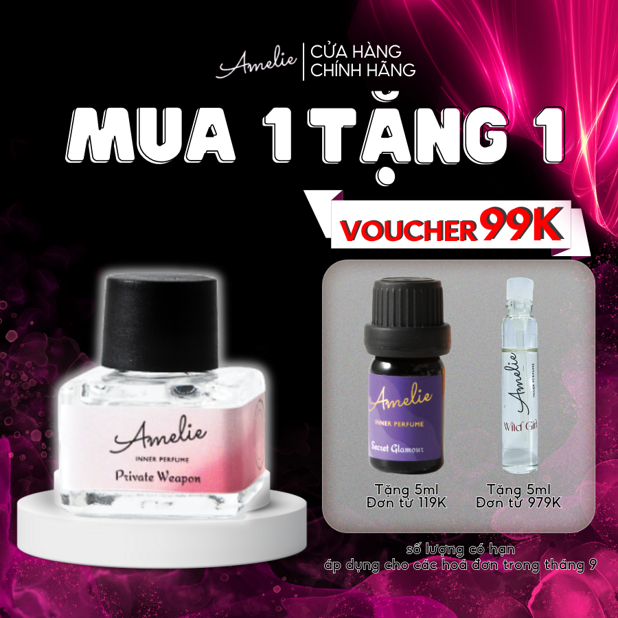 Nước Hoa Vùng Kín Private Weapon AMELIE Hương Thơm Quyến Rũ Dung Tích 10ml