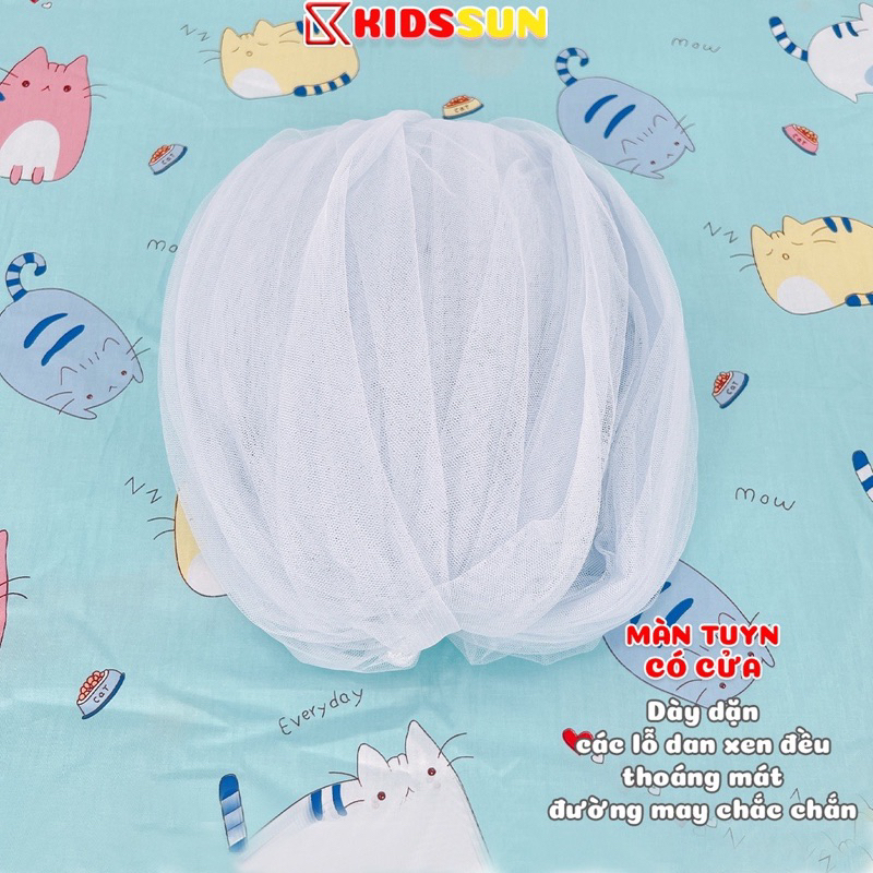 Mùng Màn Chống Muỗi Cho Nôi Cũi Kèm Khung Treo Cao Cấp Cho Bé KIDSSUN