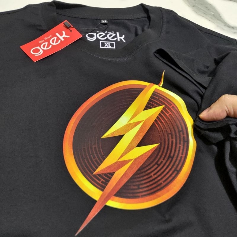 Áo thun in hình The Flash 2023 Siêu nét, 100% Cotton, siêu mịn