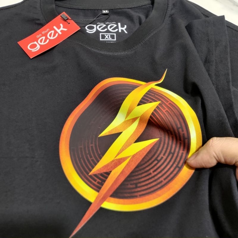 Áo thun in hình The Flash 2023 Siêu nét, 100% Cotton, siêu mịn