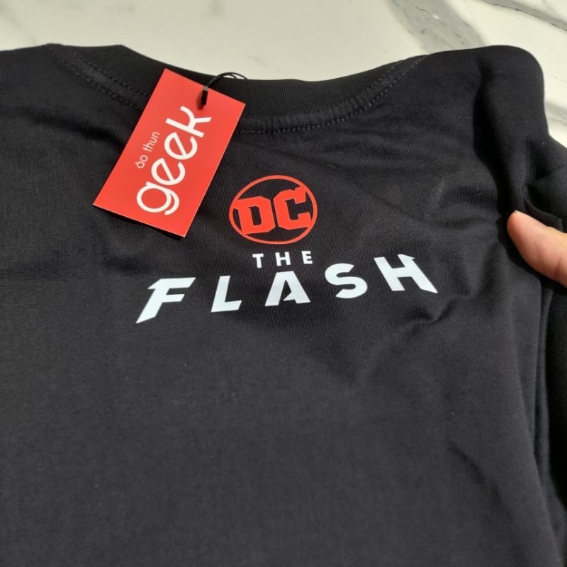 Áo thun in hình The Flash 2023 Siêu nét, 100% Cotton, siêu mịn