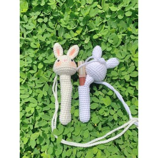 túi đựng son con thỏ bằng len (ảnh thật)