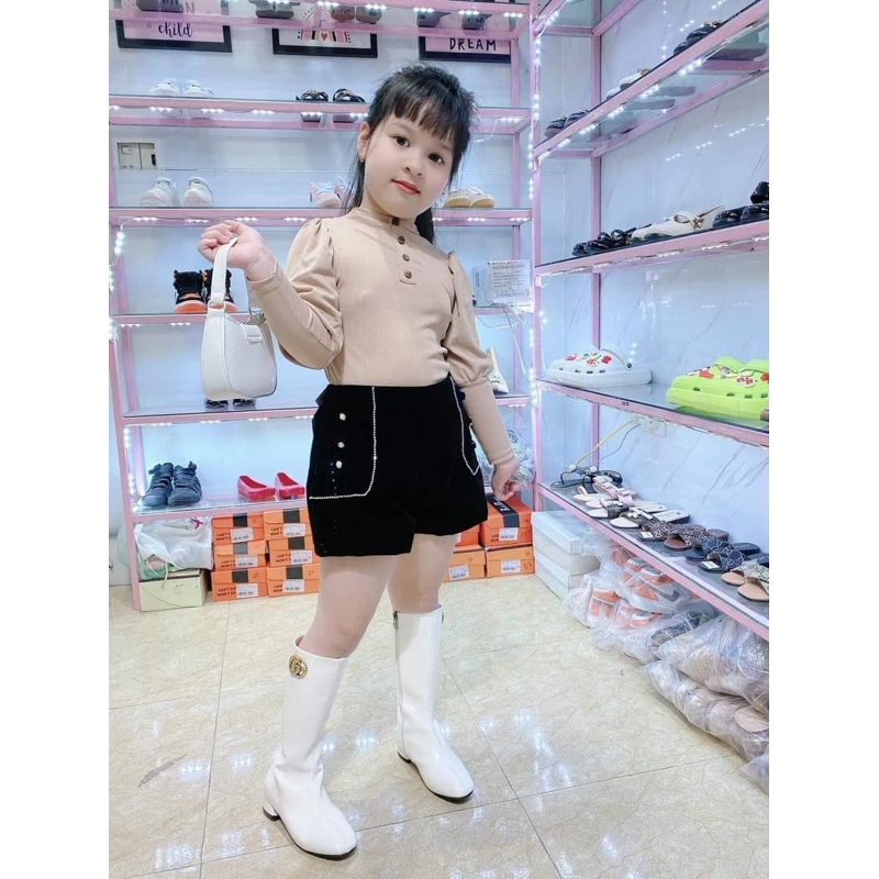 Bốt hàn dáng dài siêu xinh cho bé 2023