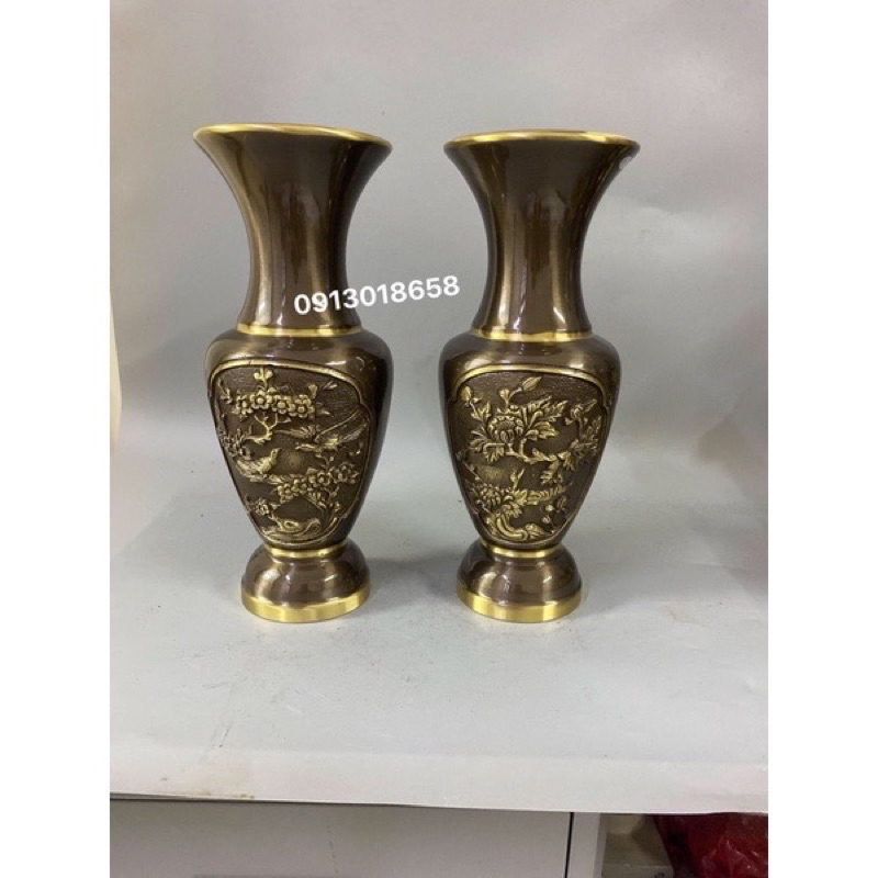 Lọ hoa lục bình lộc bình đồng, bình bông đồng nguyên chất