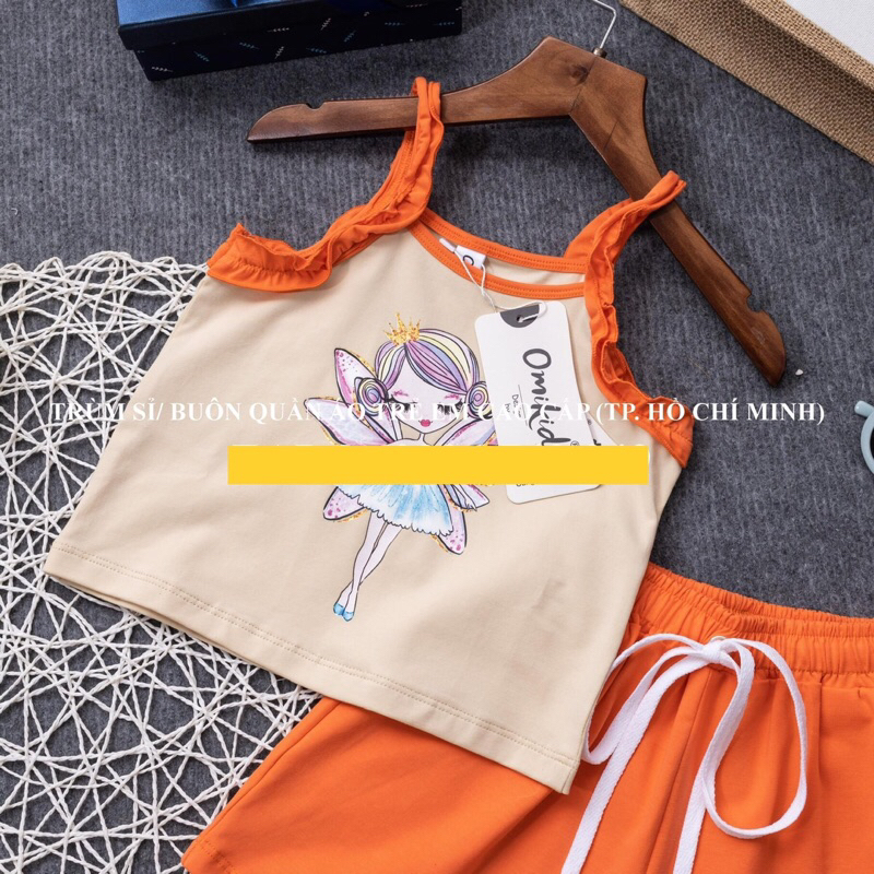 Set quần đùi áo 2 dây bé gái 8-30kg hàng cao cấp siêu đẹp