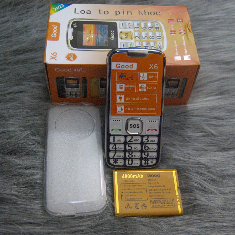 { BH 6 THÁNG } điện thoại cho người già X6 2sim. loa to sóng khỏe. BẢO HÀNH 1 ĐỔI 1 TRONG 2 THÁNG | BigBuy360 - bigbuy360.vn