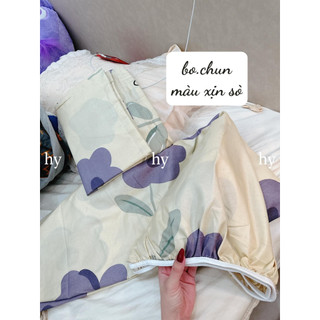 Bộ ga giường hoa tím