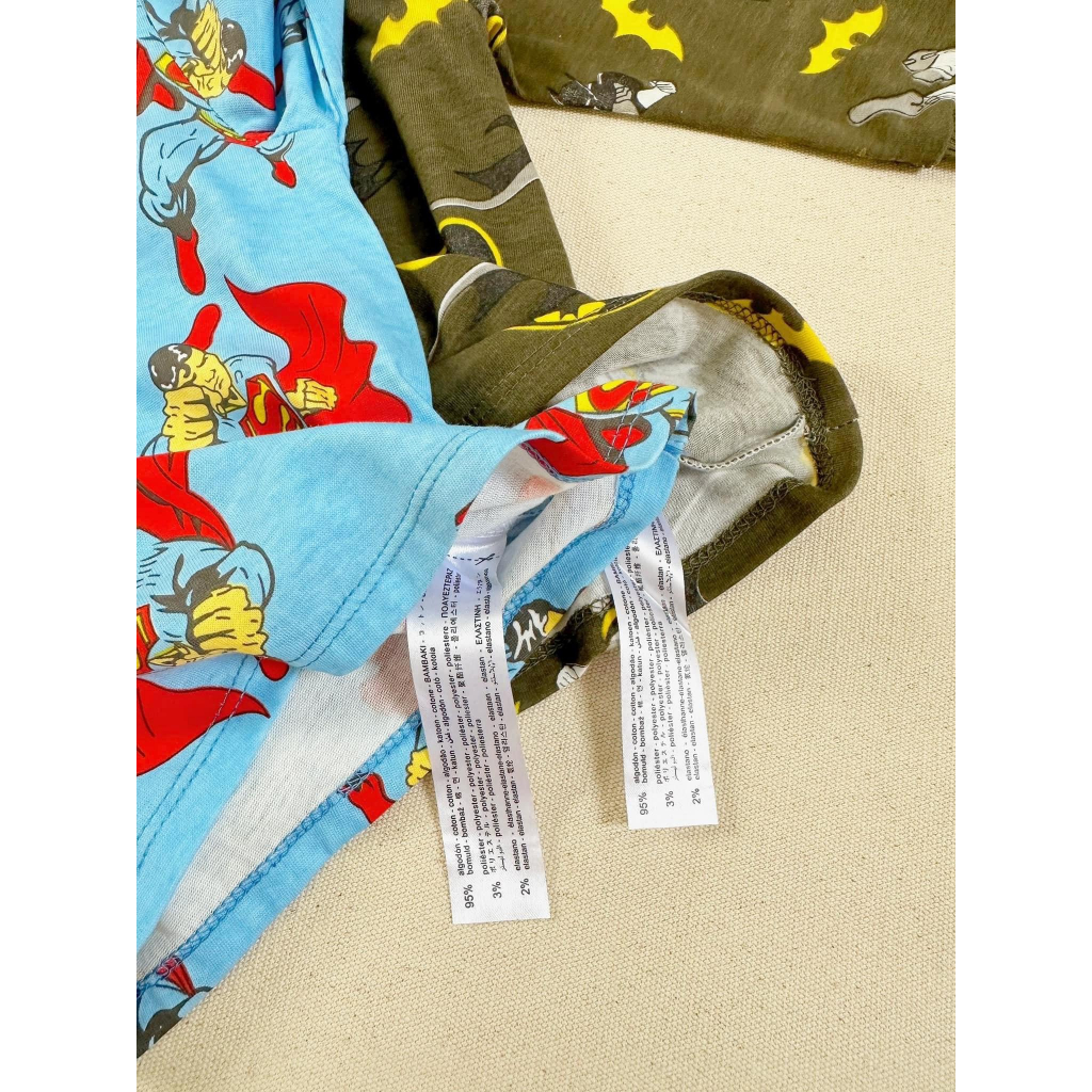 SET 2 BỘ DÀI TAY BATMAN XANH RÊU - A362