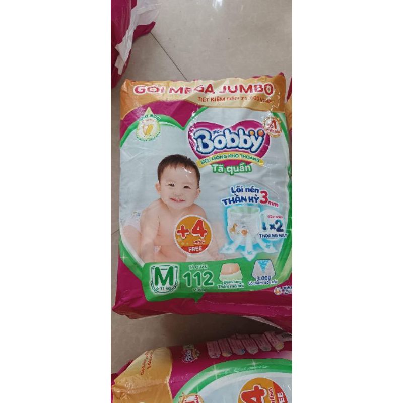 ✓ SẲN HÀNG✓™TÃ QUẦN BOBBY MEGA JUMBO M 112 +12MIẾNG.