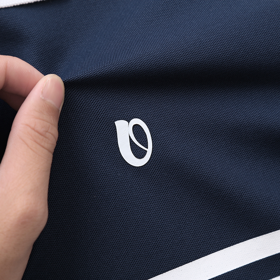 ÁO Polo Nam SKYL OVERCO Chất Vải Cotton USA Mềm Mịn Thoáng Mát Phối Tay In Sọc Ngang Mát Mẻ Co Giãn