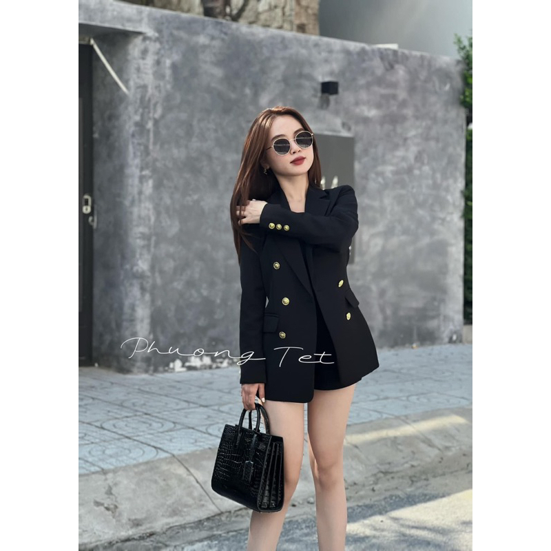 Áo  vest Blazer nữ dài tay ( blazer nữ chuẩn ảnh ) Phong Cách Hàn Quốc