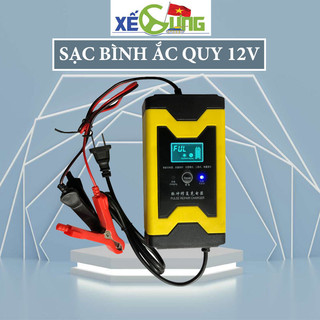 Bô sạc bình ắc quy 12v tự ngắt - sạc acquy 12v từ 4ah - 100ah dùng cho ô tô ,xe máy, xe đạp điện chuyên dụng