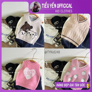 Quần áo trẻ em, áo len cho bé, áo gile len nhiều hình đáng yêu cho bé 9-20kg a248 | tiểu yến kid