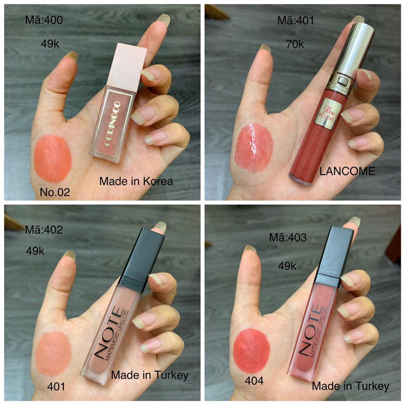 Son Tester/2hand Các Hãng Đủ Màu mã 400-403