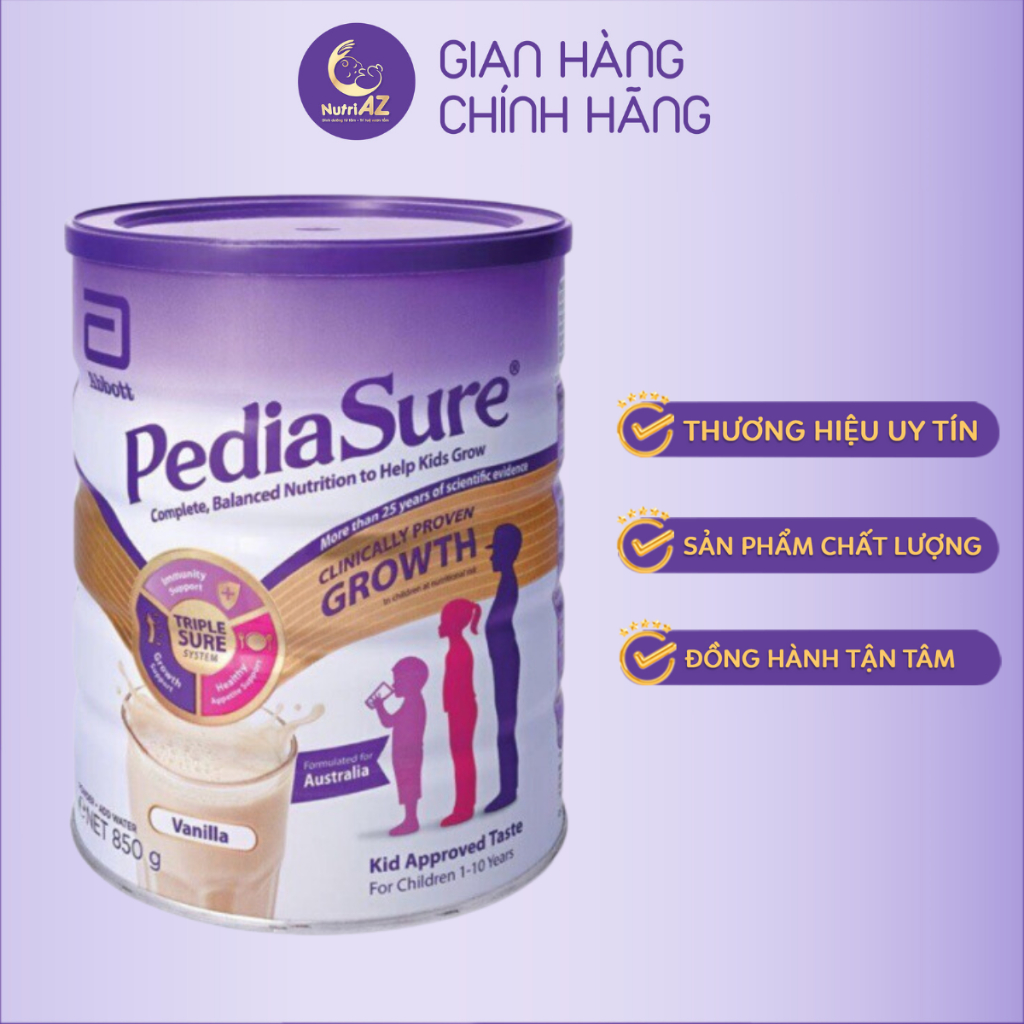 Sữa Pediasure Úc Lon 1.6kg. HSD Date Mới ⭐️Nutriaz - Dinh Dưỡng Từ Tâm