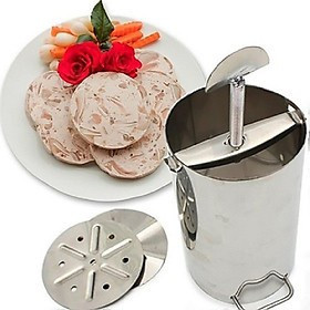 Combo 2 khuôn làm giò, giò thủ, giò chả lụa chất liệu inox loại 1kg