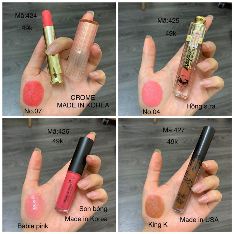 Son Tester/2hand Các Hãng Đủ Màu mã 424-427